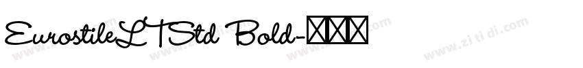 EurostileLTStd Bold字体转换